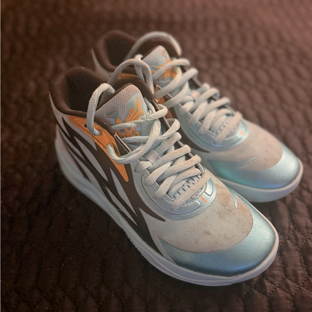 Stylish Blue and Orange LaMelo Ball Sneakers